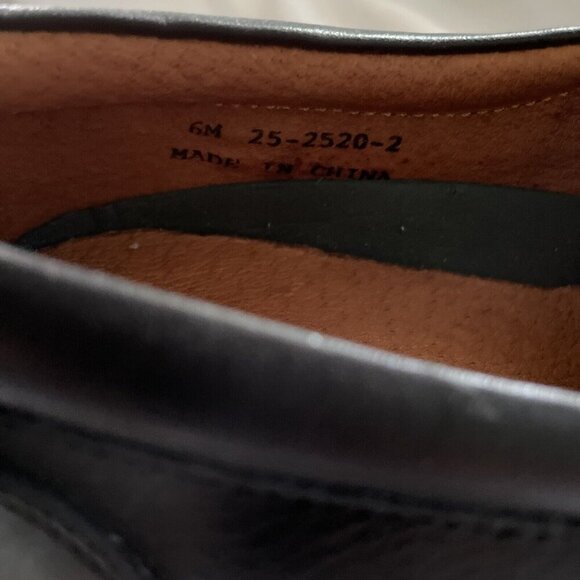 Johnston & Murphy After Hours Black Leather Loafers Mens Size 6M Comfortable & D - Picture 4 of 12